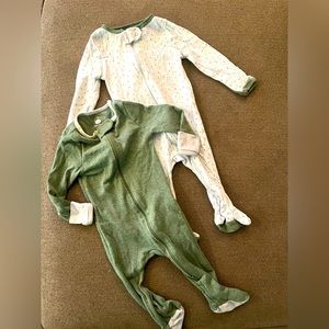 6-9 M cloud island cotton footie pajamas